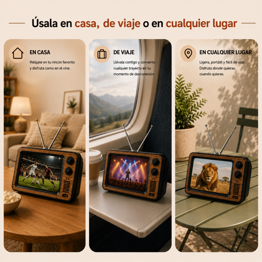 Lupa De Teléfono TV Retro