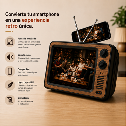 Lupa De Teléfono TV Retro