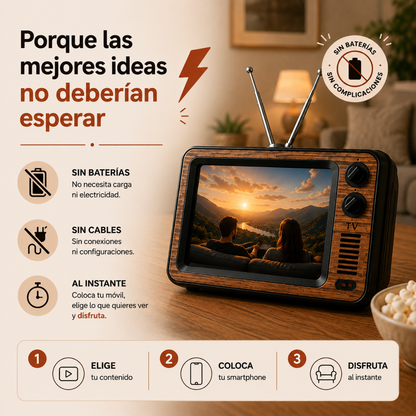 Lupa De Teléfono TV Retro